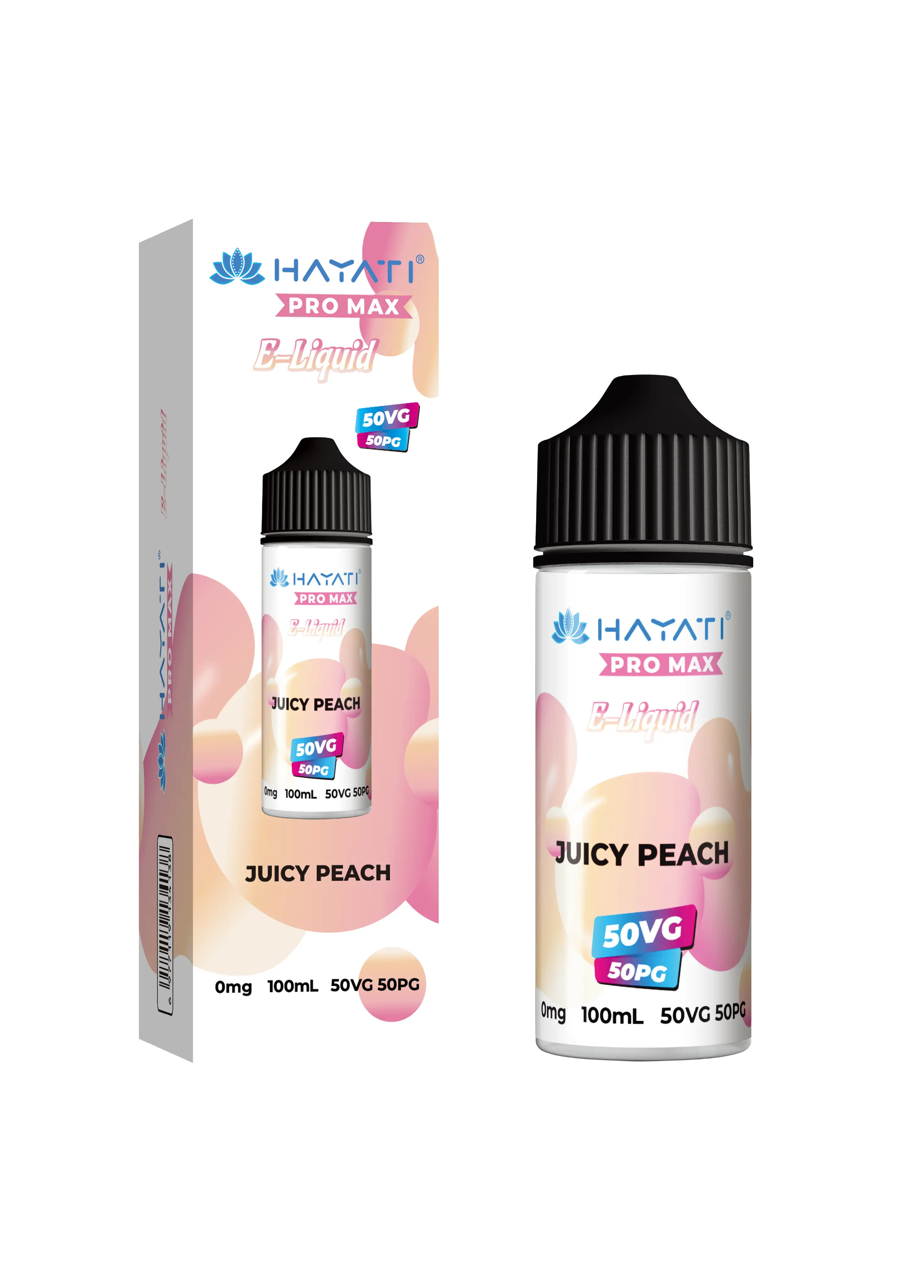 Juicy Peach 50/50 Shortfill E-Liquid by Hayati Pro Max 100ml